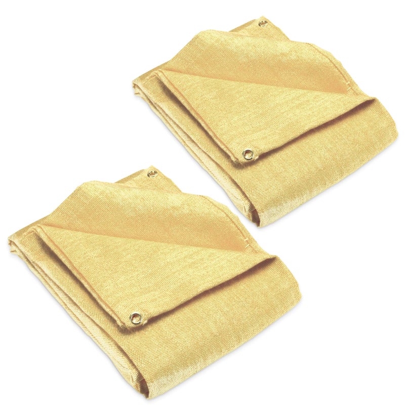 Deke Home - Fireproof Welding Blanket 4x6 ft (2 Pack), Heavy-Duty Fiberglass Fire Shield for Welding, Heat Resistant 1,000Â°F, Fire Retardant, Fireproof Insulation Blankets, Home, Kitchen & Industrial. - Image 1